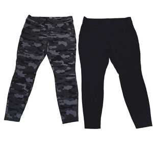 Deluth Trading Company  Camo Black‎ Legging Jogger Pants SZ L Lot Of 2